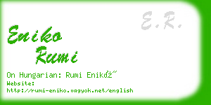 eniko rumi business card